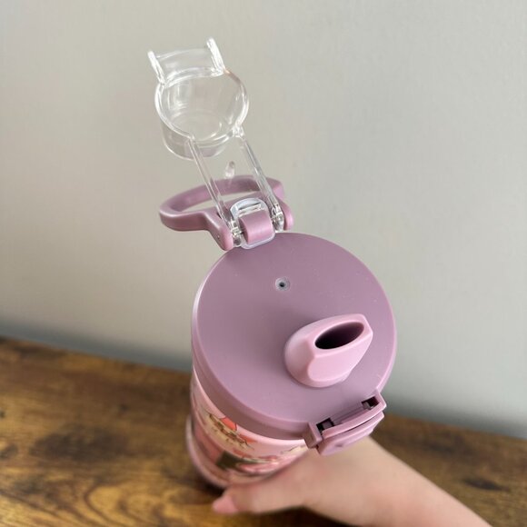 New Ghost Reading Book Purple Pink Tumbler Water Bottle Flask 26 oz Halloween - Picture 3 of 3